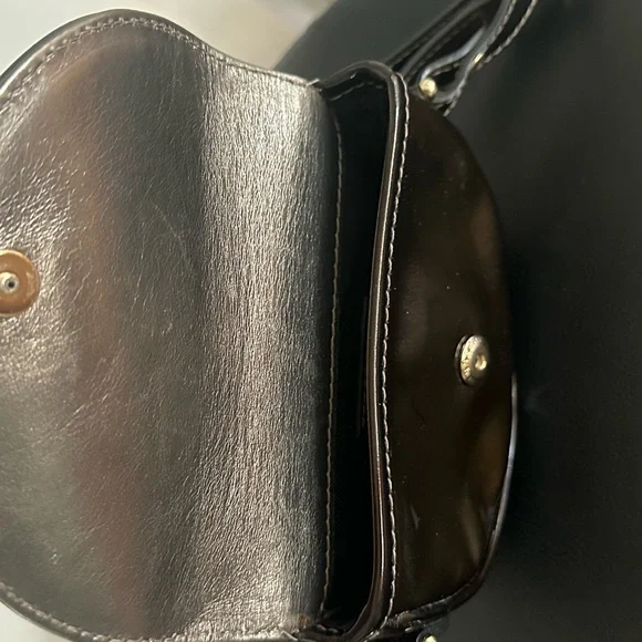 Burberry Black Patent Leather Crossbody Bag - Picture 4 of 7